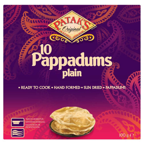 PATAK'S Pappadums naturals