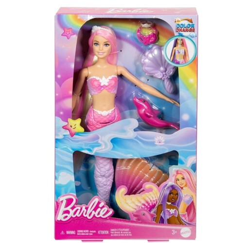 BARBIE Nina sirena que canvia de color