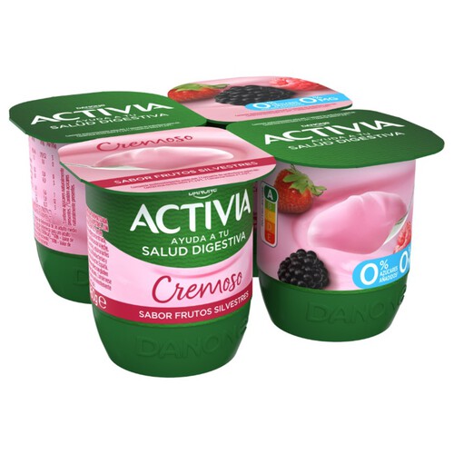 ACTIVIA Iogurt cremós amb gust de fruites silvestres 0%