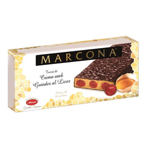 MARCONA Torró de crema amb cireres al licor