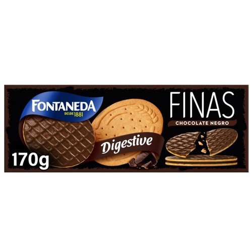 FONTANEDA Galetes fines de xocolata negra Digestive