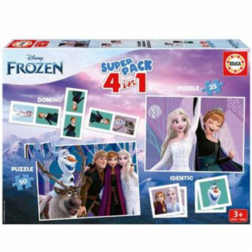 EDUCA 2 trencaclosques i 2 jocs de taula de Frozen