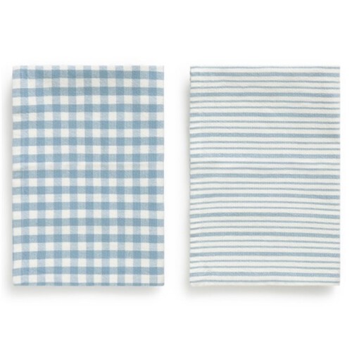 HOME INTERIORS Joc de 2 draps de cuina Blau