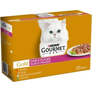 GOURMET GOLD Comida en surtido variado para gato adulto 1.02kg