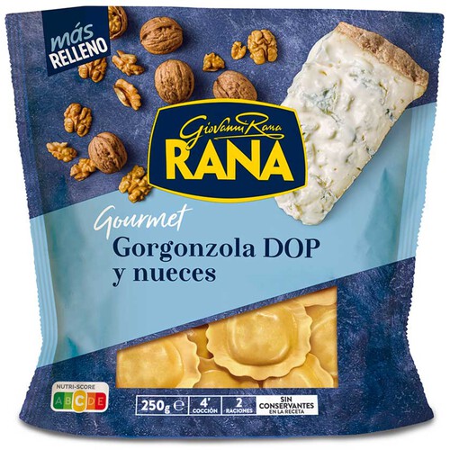 RANA Raviolis farcits de gorgonzola i nous