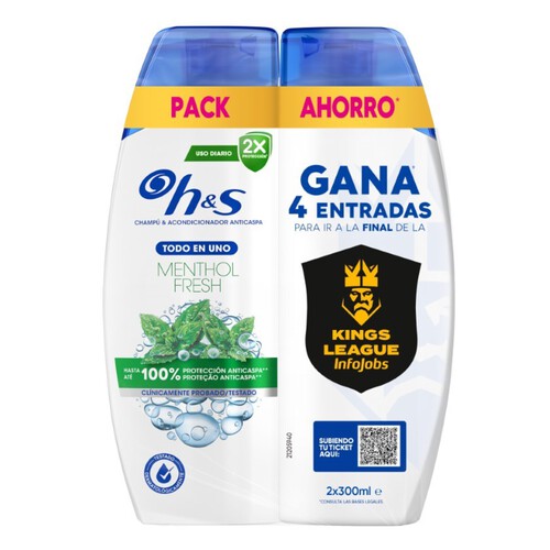 H&S Xampú anticaspa Mentol Fresh