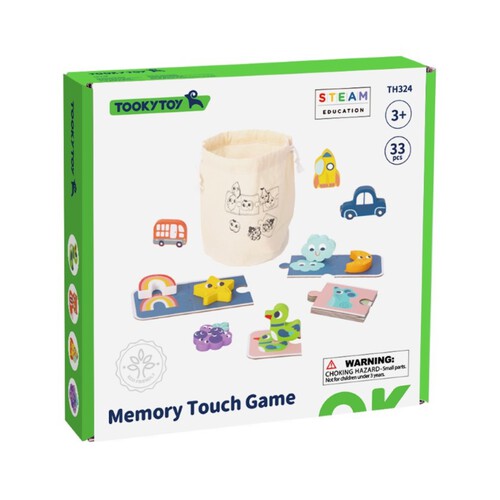 TOOKY TOY Joc de taula Memory sensorial de fusta