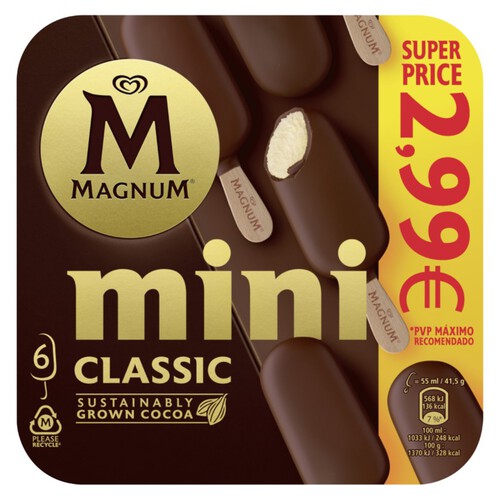 MAGNUM Gelat mini clàssic de xocolata