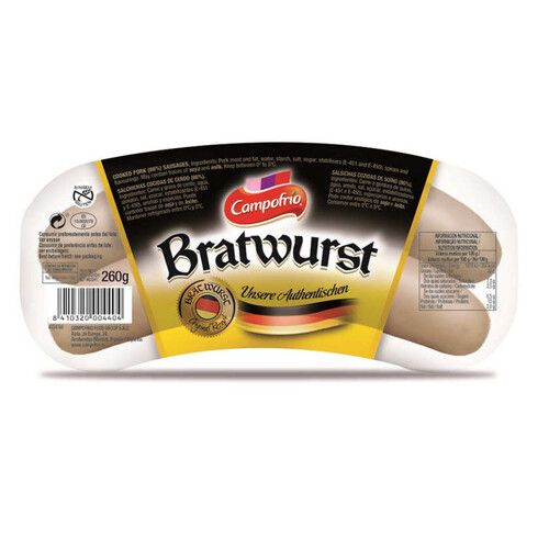 CAMPOFRÍO Salsitxes Bratwurst tipus alemany