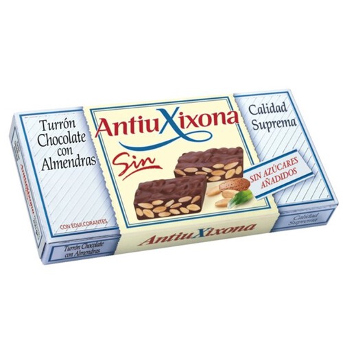 ANTIU XIXONA Torró de xocolata i ametlles sense sucre