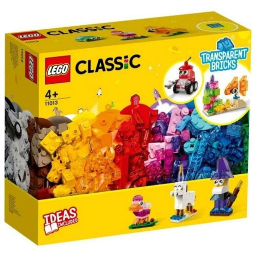 LEGO CLASSIC Joc de construcció amb maons transparents