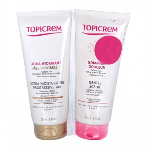 TOPICREM Crema corporal bronzejant i exfoliant