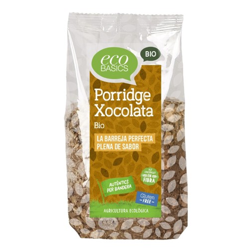 ECOBASICS Porridge amb xocolata sense gluten ecològic