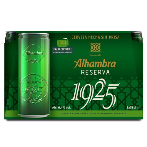 ALAHAMBRA Cervesa Extra Reserva 1925 8x33 cl en llauna