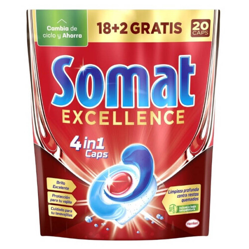 SOMAT Rentavaixella 4 en 1 Excellence en bossa de 20 dosis