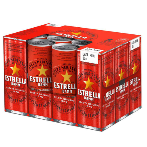 ESTRELLA DAMM Cervesa especial 12 x 25 cl en llauna