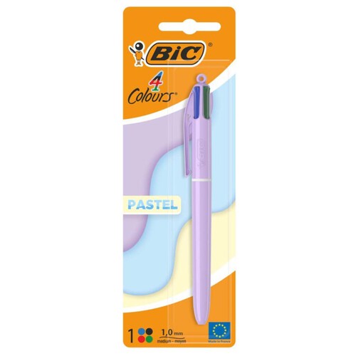 BIC Bolígraf de 4 colors en 1 Pastel