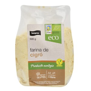 BONPREU Harina de garbanzo ecológica 0.5kg