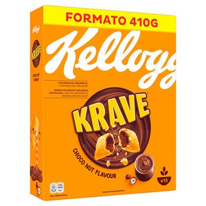 KELLOGG'S Cereales Krave rellenos choco-avellanas 0.41kg