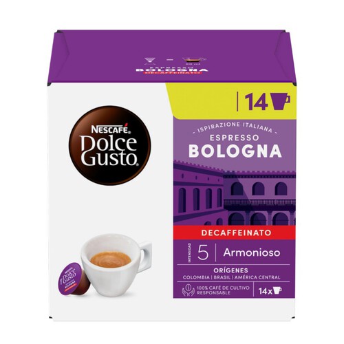 DOLCE GUSTO Càpsules de cafè descafeïnat Bologna