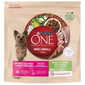 PURINA ONE Comida para perro mini pavo 1.5kg