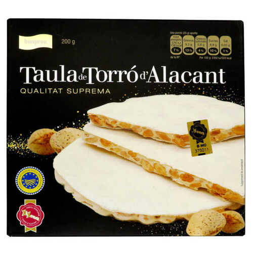 BONPREU Taula torró d'Alacant