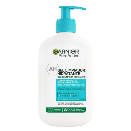 GARNIER Gel netejador facial hidratant Pure Active