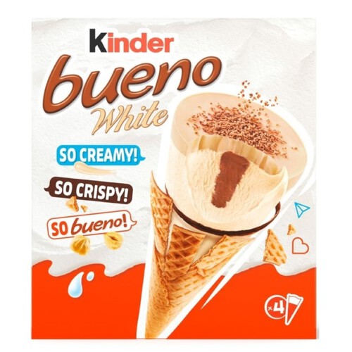 KINDER BUENO Gelat cucurutxo de xocolata blanca