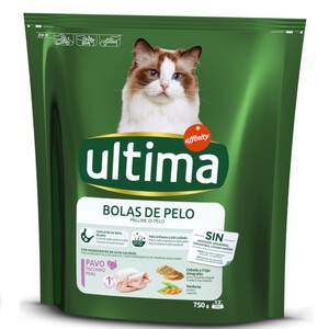 ULTIMA Comida de pavo para gato bolas de pelo 0.75kg