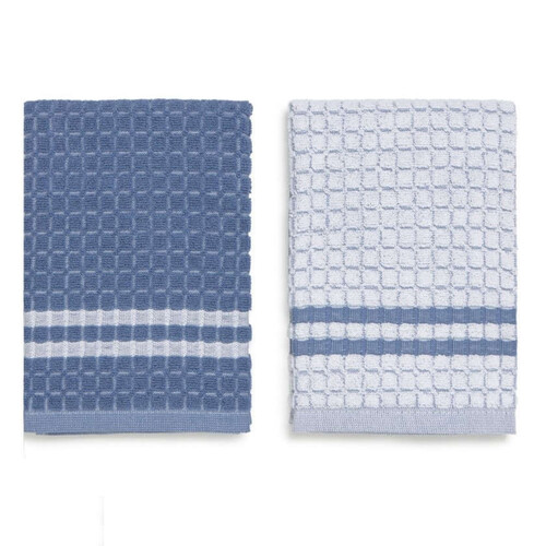 HOME INTERIORS Joc de 2 draps de cuina Blau