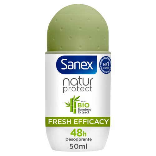 SANEX Desodorant natural 0% bambú en bola