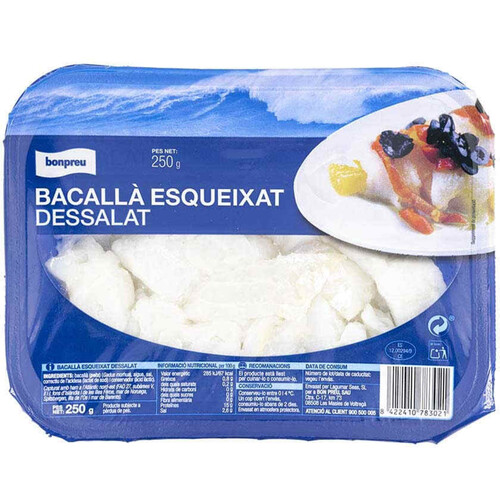 BONPREU Bacallà esqueixat dessalat