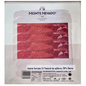 MONTE NEVADO Jamón serrano 50% Duroc 0.1kg