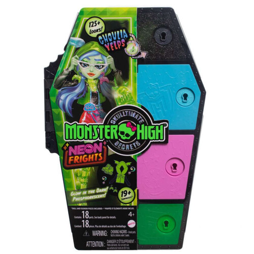 MONSTER HIGH Nina Ghoulia Skulltimate Secrets Neon