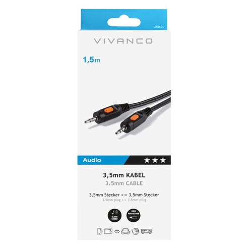 VIVANCO Cable jack de 3,5 mm