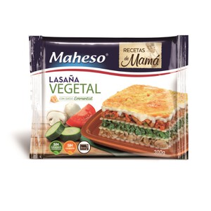 MAHESO Lasaña vegetal 0.3kg