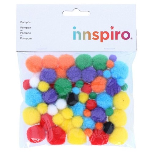 INNSPIRO Pompons colors de mides assortides