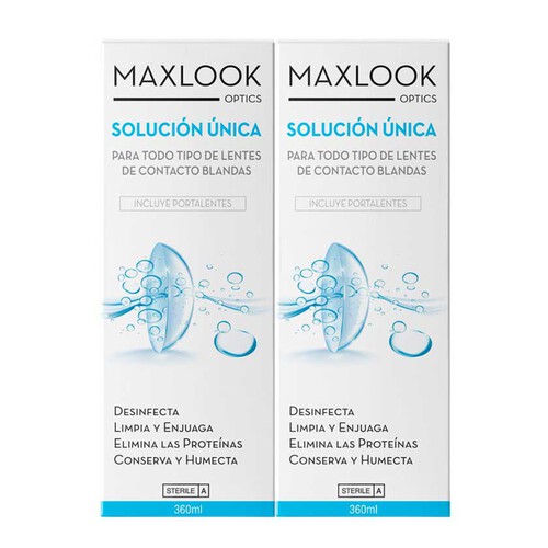 MAXLOOK Líquid per a lentilles solució única