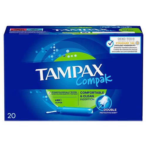 TAMPAX COMPAK Tampons súper