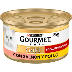 GOURMET GOLD Comida de salmón y pollo para gato adulto 0.085kg